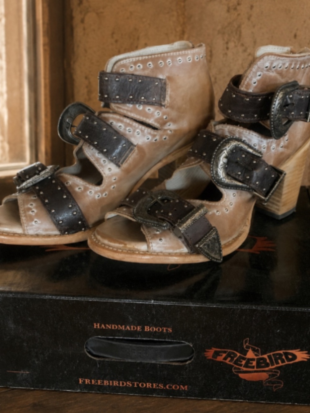 Freebird by Steven “Violet” Western Leather Heels – Women’s Size 9